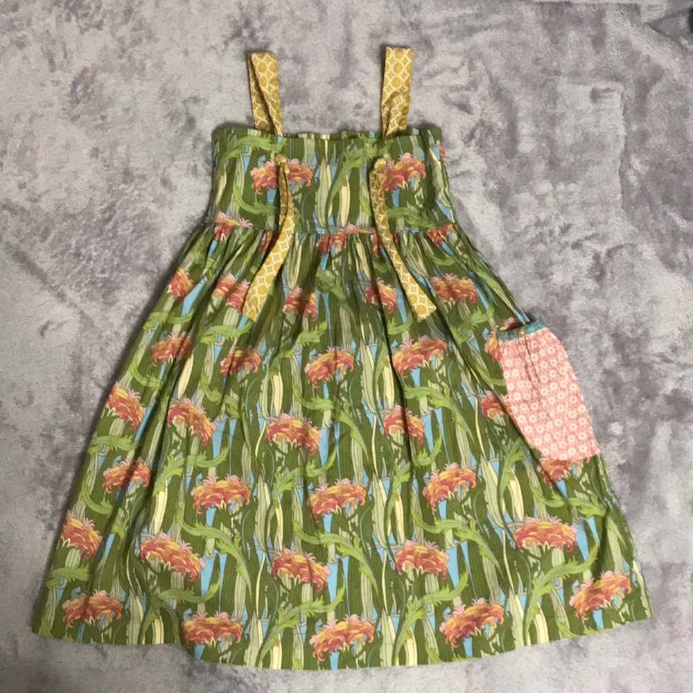 Matilda Jane girls size 6 “Fresh Yama” knot dress from Hotline collection.